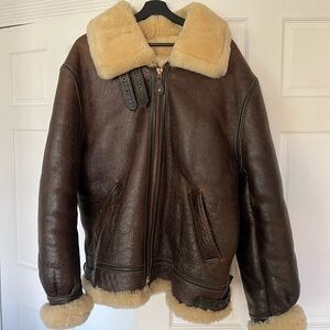 Schott NYC Men’s Shearling Leather Bomber XL